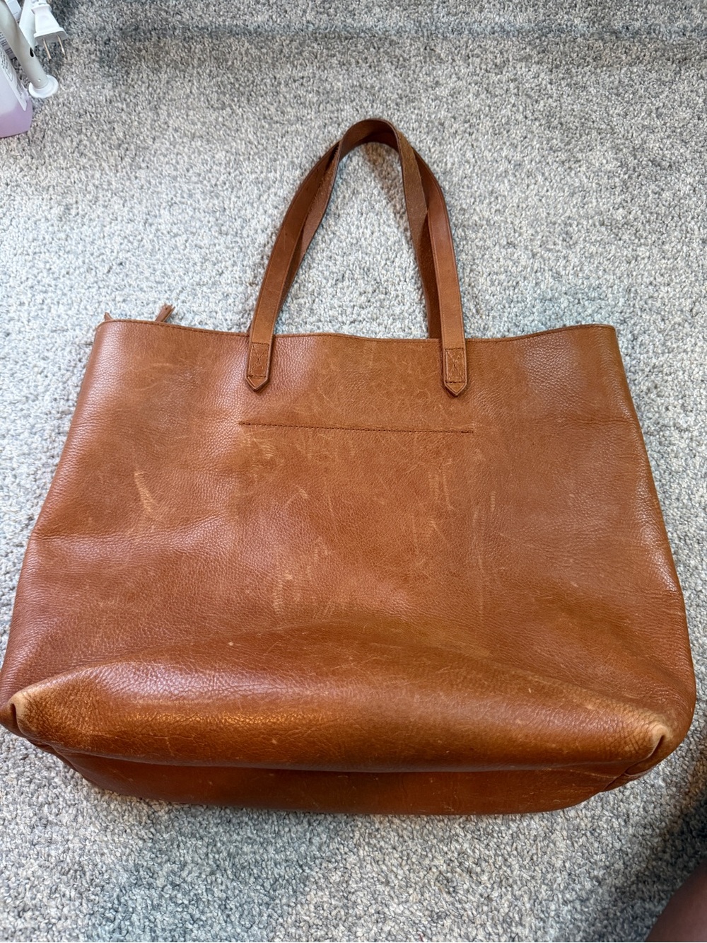 Madewell Cognac Leather Tote